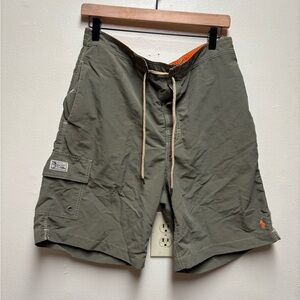 Polo Ralph Lauren Mens Olive Green Swim Trunks Board Shorts medium